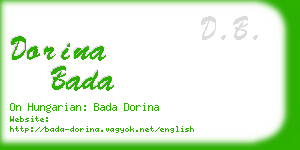 dorina bada business card